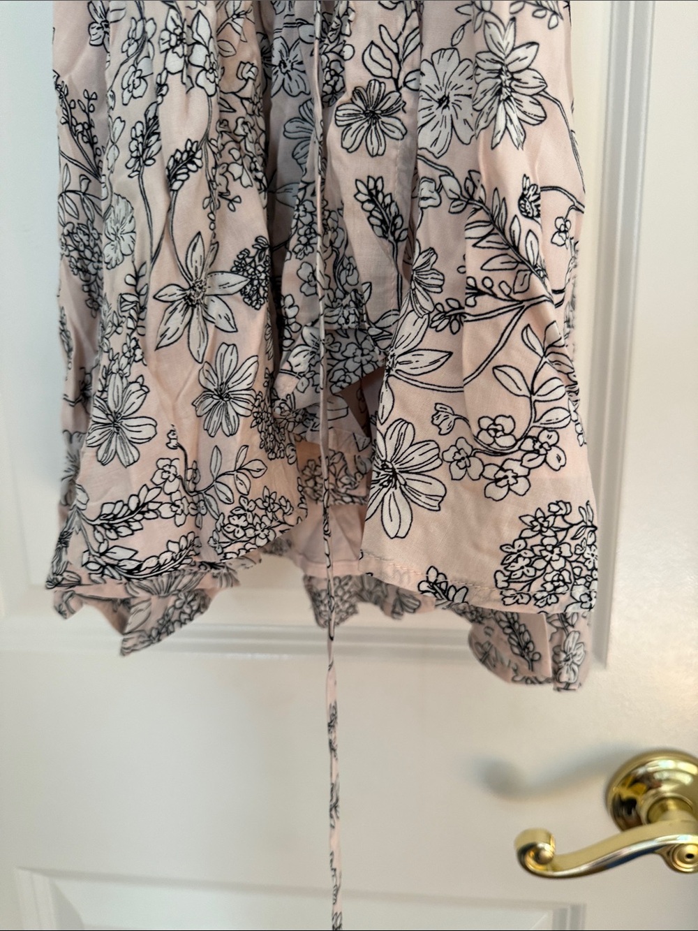 Calvin Klein Blush Pink Floral Faux wrap Dress - Picture 5 of 6